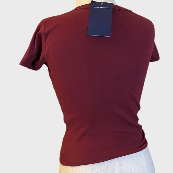 Brandy Melville Chloe Cropped Tee Cotton T-Shirt - Picture 11 of 12